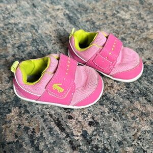 See Kai Run size 4 pink and green sneakers